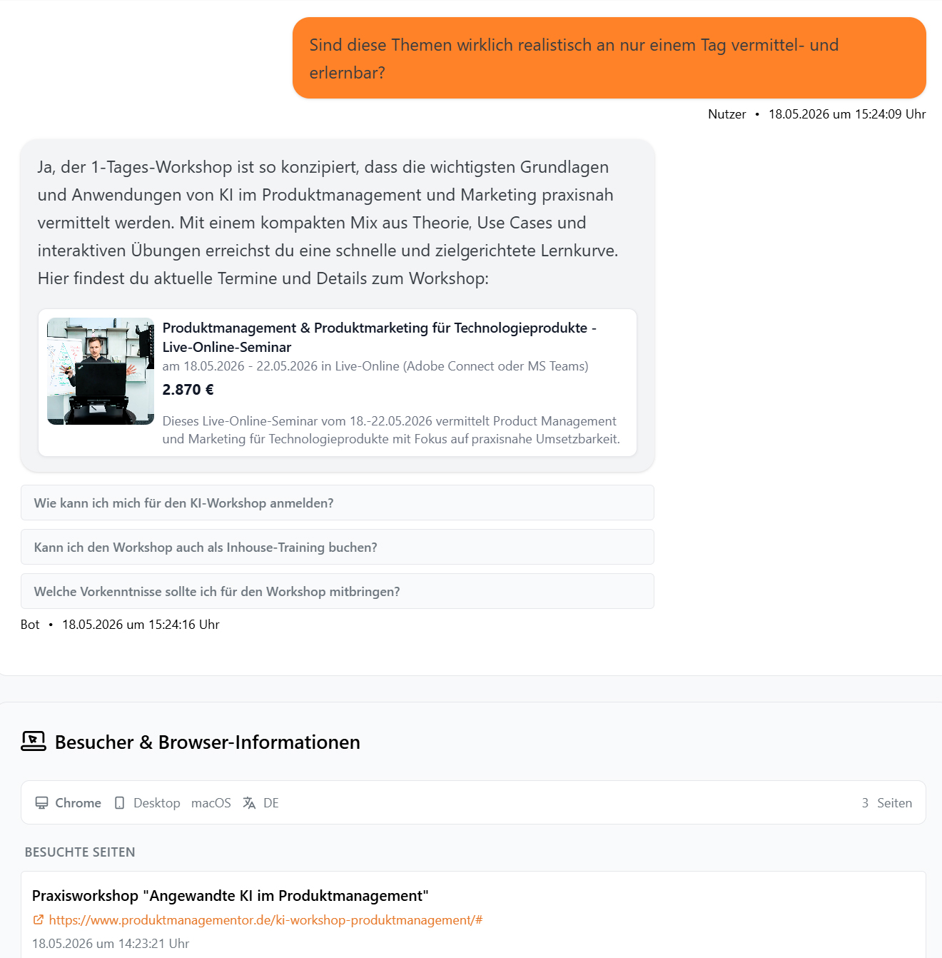 Leads und Service-Anliegen vorbereiten